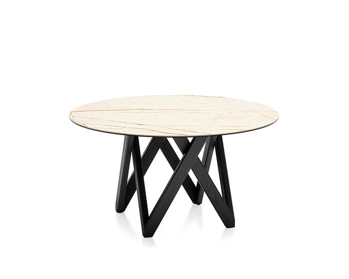 Cartesio Geometric Pedestal Base Table - Thumbnail 3